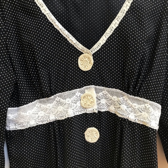 Miguelina Payton Lace-Trimmed Polka Dot Blouse - Picture 5 of 7